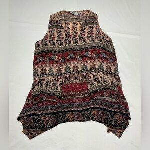Belma New York Tunic Blouse Womens Regular 100% Rayon Boho Paisley Elephants